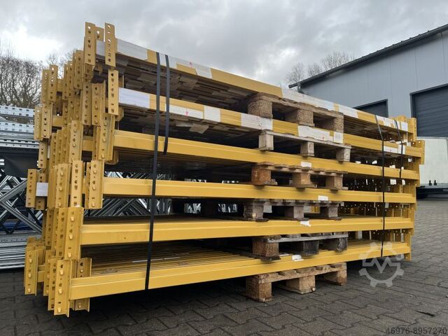 Pallet racking beam Link 51 Boltless XL / 2.700 mm / Kastenprofil: 80|53x45|25 mm / gelb