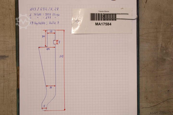 Split bending tool 682 mm unbekannt 28/143 mm  R4
