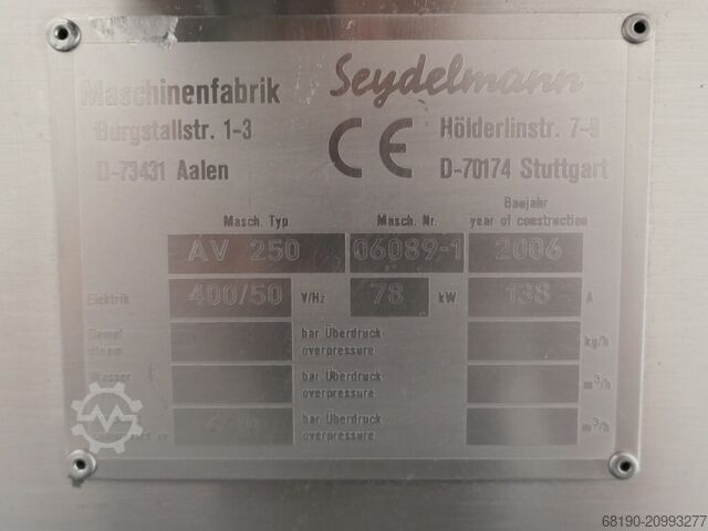 Automatic grinder Seydelmann AV250