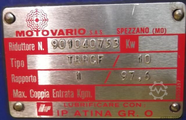 Gear motor 0.55 kW 4 rpm Motovario TRRCF/10
