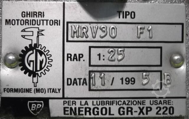 Gear motor 1.1/1.8 kW 57/114 rpm MGM MRV30-F1