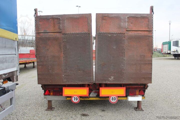 Lowbed semitrailer for transportation of construction machinery de angelis carrellone ribassato rampe 12.50m usato
