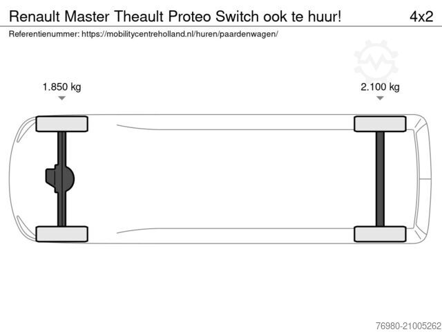 Renault Master Theault Proteo Switch ook te huur! Renault Master Theault Proteo Switch ook te huur!