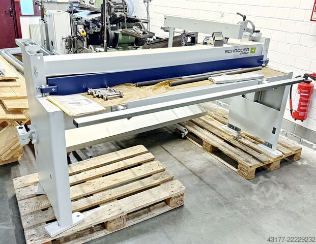 Tafelschere Blechschere SCHRÖDER - FASTI HS 2000 x 1,25 + ELGO Hinteranschlag