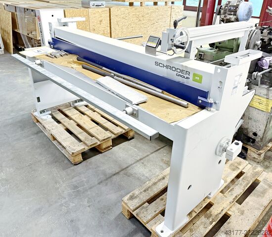 Tafelschere Blechschere SCHRÖDER - FASTI HS 2000 x 1,25 + ELGO Hinteranschlag
