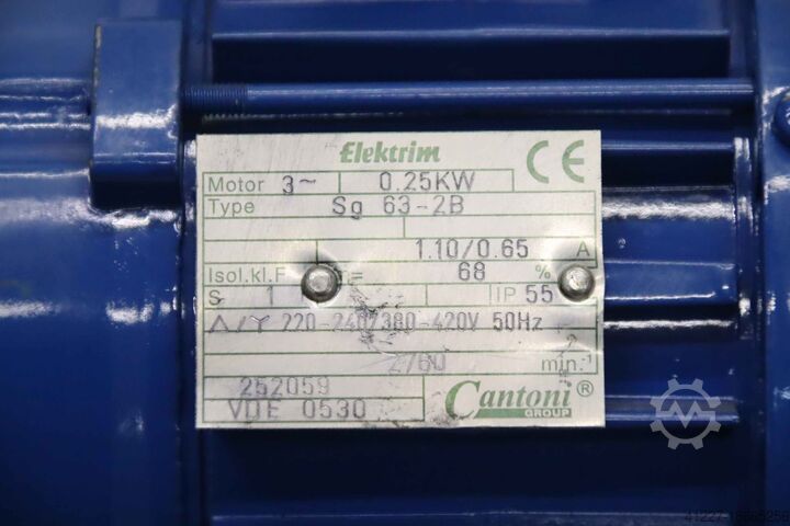 Electric motor 0.25 kW 2760 rpm Elektrim Sg 63-2B