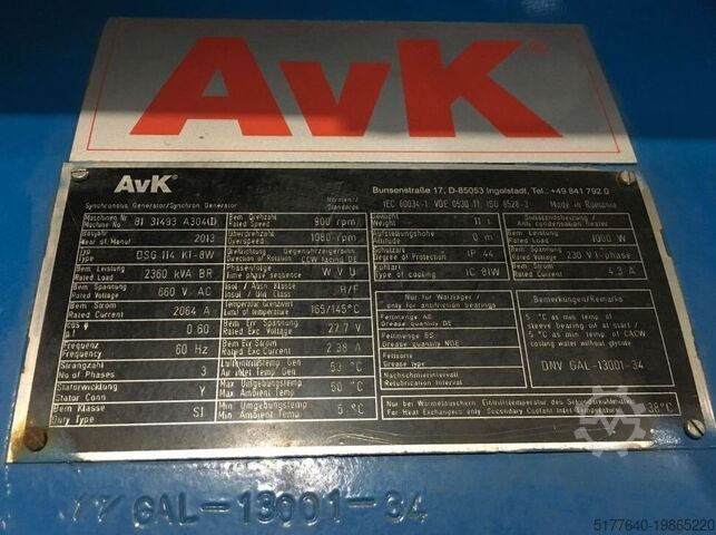 Generator set Wärtsilä W8L20