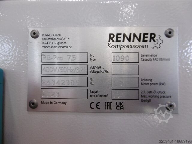 Schraubenkompressor Renner RS-Pro 7,5