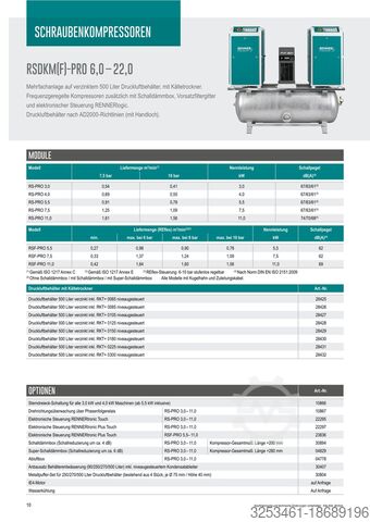 Schraubenkompressor Renner RS-Pro 7,5