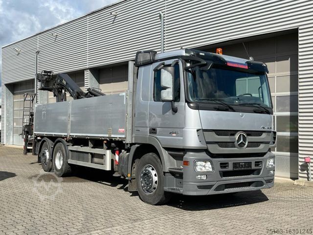 LKW mit Pritsche (offen) MERCEDES-BENZ Actros 2546 L 6x2 Pritsche Heckkran Hiab 288 6x