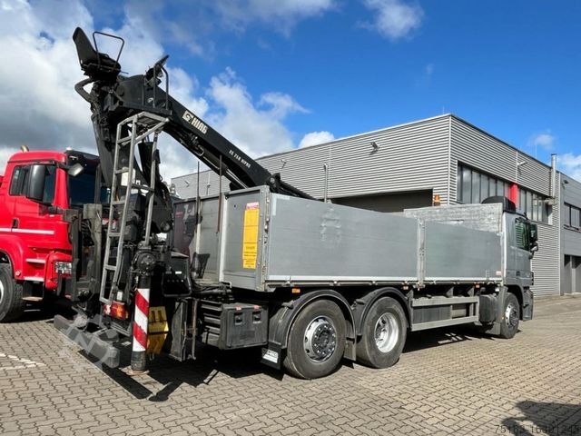 LKW mit Pritsche (offen) MERCEDES-BENZ Actros 2546 L 6x2 Pritsche Heckkran Hiab 288 6x