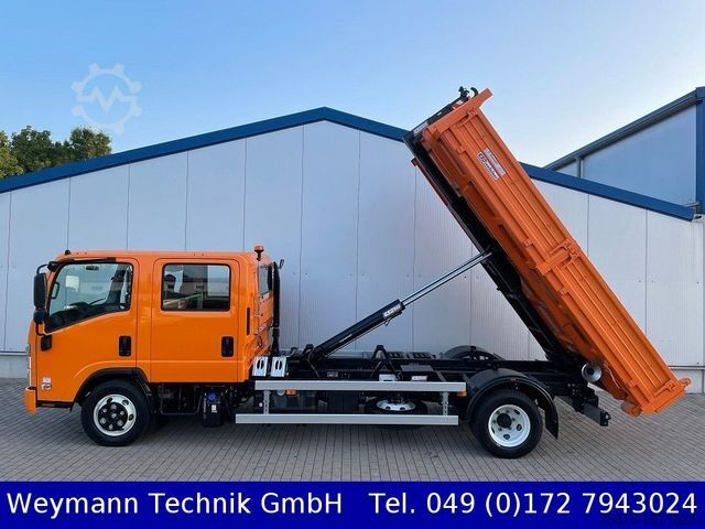 Transporter mit Kipper ISUZU NPR-M30 5.2 Ltr. 7-Sitzer DOKA mit Abrollkipper