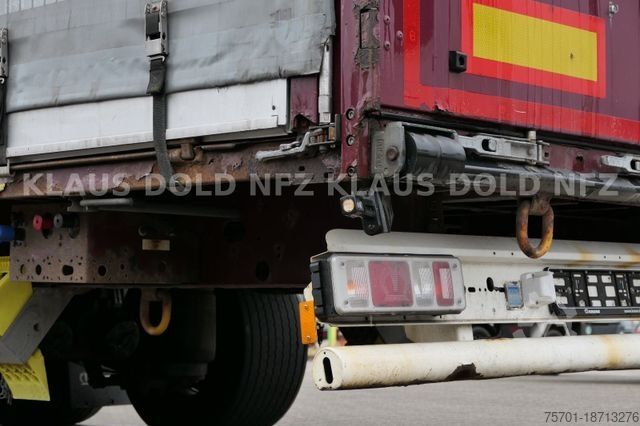 Open semitrailer with tarp KRONE Pritsche Plane XL MegaLiner BWP Edscha Bordwände