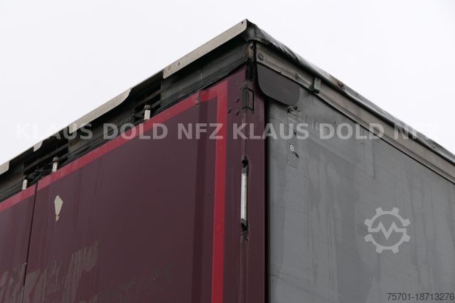 Open semitrailer with tarp KRONE Pritsche Plane XL MegaLiner BWP Edscha Bordwände