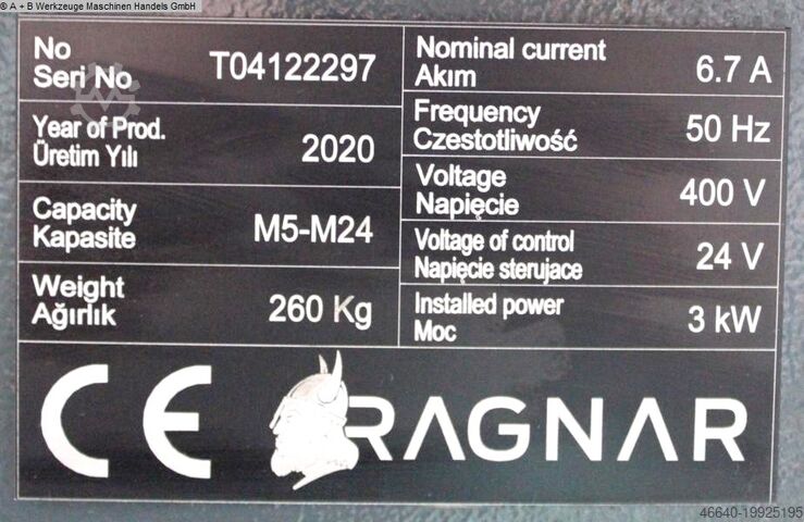 Gewindeschneidmaschine RAGNAR HYDR 5-24