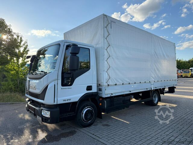Curtain-sided van iveco 75E21 P