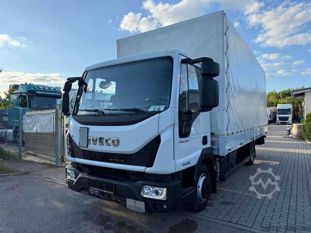 Curtain-sided van iveco 75E21 P