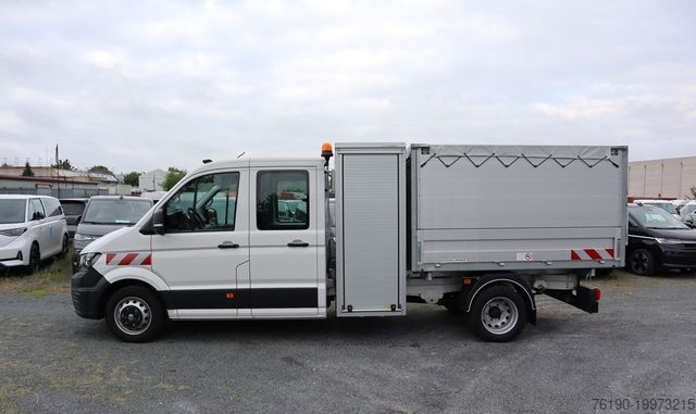 Transporter mit Kipper VOLKSWAGEN Crafter 55 Doka Kipper + Kran (Fa. Schoon) *AHK