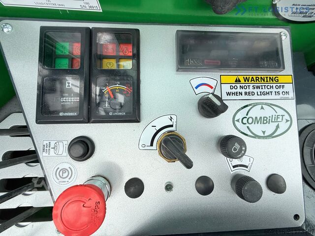 4-way forklift truck Combilift C4000 / GAS / 9300MM / FREE-LIFT / CABIN