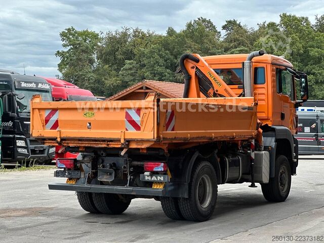Dreiseitenkipper LKW MAN TGS 18.320 4x4 BL Meiller-DSK,Palfinger PK7001-K