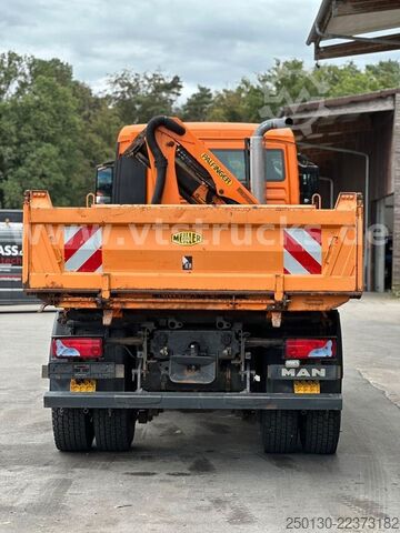 Dreiseitenkipper LKW MAN TGS 18.320 4x4 BL Meiller-DSK,Palfinger PK7001-K