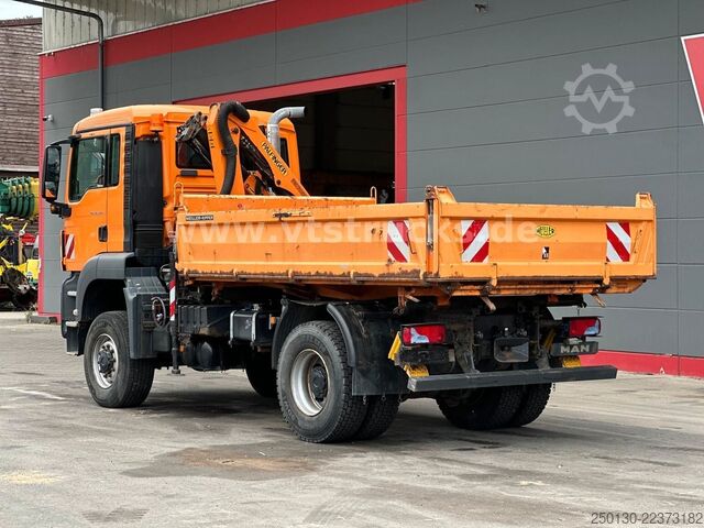 Dreiseitenkipper LKW MAN TGS 18.320 4x4 BL Meiller-DSK,Palfinger PK7001-K