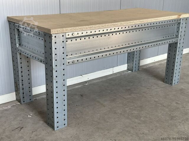 Workbench Welding table Workshop table Packtisch Werktisch Arbeitstisch Abm: 2.000 x 850 x 940 mm (BxTxH)
