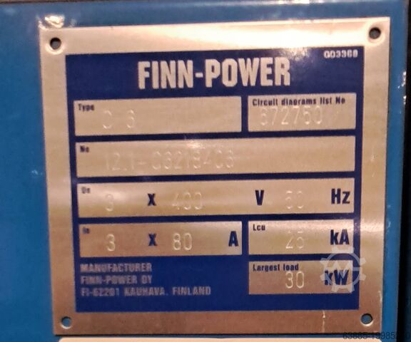 Sheet metal processing center FINNPOWER C6