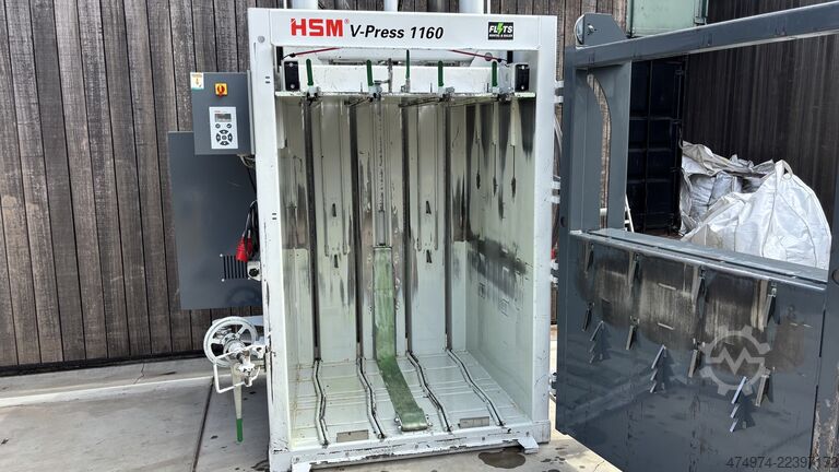 Baler waste press textile press HSM V-Press 1160 Plus