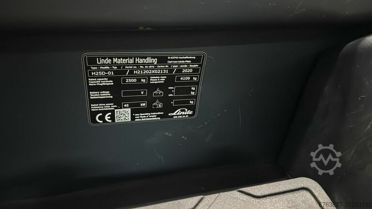 Linde H25D-01 Triplex 470 Freelift / Seitenschieber Deutz Diesel 2020 LINDE H25D-01 Triplo 470 Freelift / Sideshift Deutz Diesel 2020