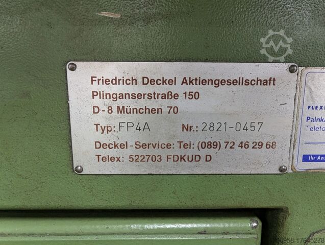 Milling machine Friedrich Deckel FP4A