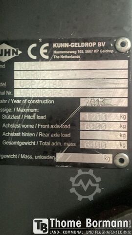 Agricultural machine Kuhn VBP 2160