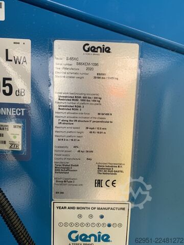 Teleskoparbeitsbühne Genie S 65 XC