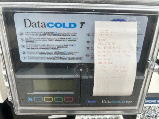 Tieflader-Sattelauflieger KRONE COOL LINER ,CARRIER 1550, DOPPELSTOCK, KRONE-ACHSEN