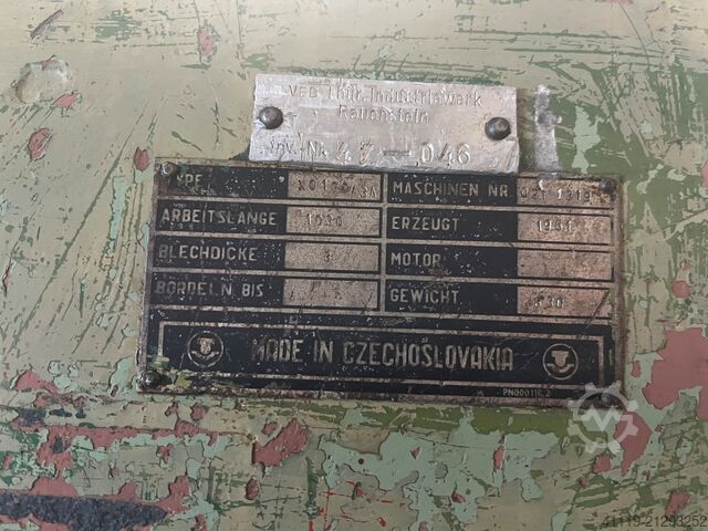 Schwenkbiegemaschine TOS XO100/3A  