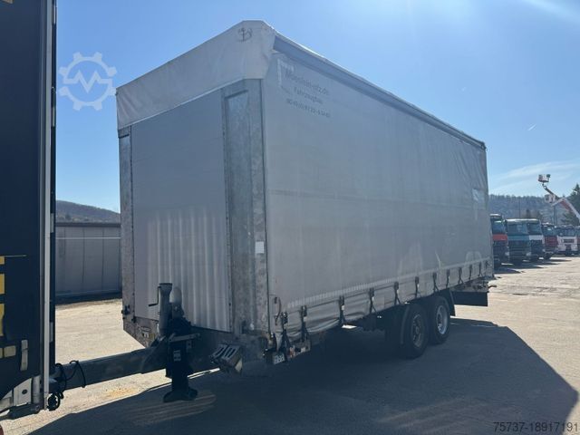 Curtain sider van MERCEDES-BENZ 824 L + Anhänger