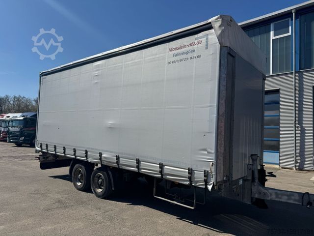 Curtain sider van MERCEDES-BENZ 824 L + Anhänger