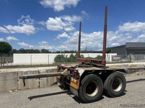 Holztransport Anhänger SCHWARZMüLLER LANGHOLZANHäNGER 2-ACHSIG ZWILLINGSBEREIFT BLATTGEFEDERT