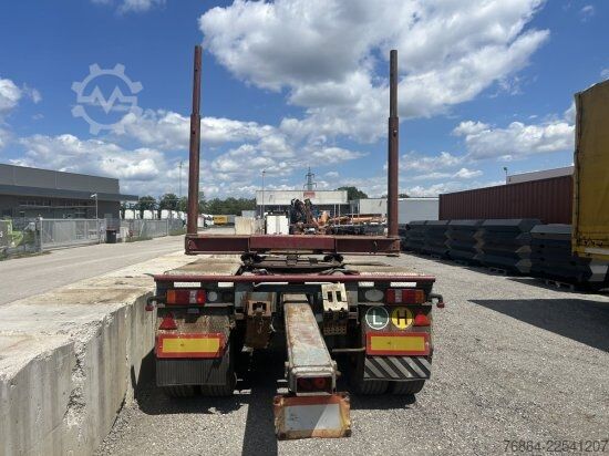 Holztransport Anhänger SCHWARZMüLLER LANGHOLZANHäNGER 2-ACHSIG ZWILLINGSBEREIFT BLATTGEFEDERT