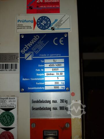 Schwab Umlaufregal Schwab TLI 4500/4300