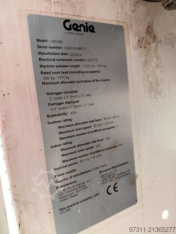 Scissor lift Genie GS-5390 RT