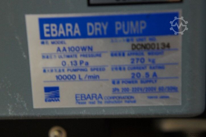 Dry vacuum pump Ebara AA100 WN V1 H