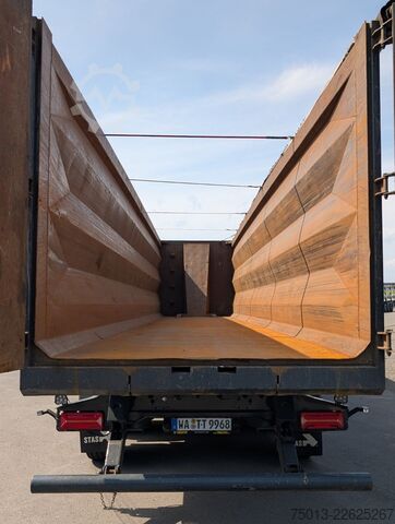 Kipper Auflieger STAS HardoX Stahl 74 m³, Liftachse, MIETEN?