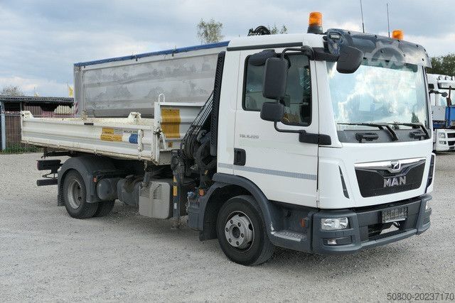 Tipper van MAN 8.220 TGL BB, Hiab 055 BS-2, Greifer, AHK, Funk