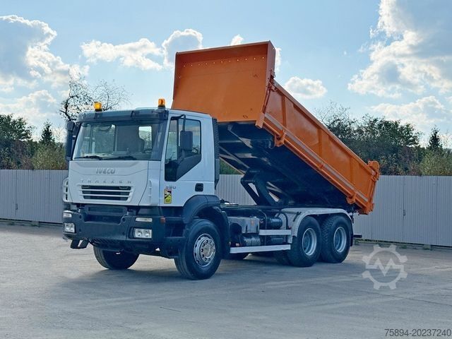 Tipper truck IVECO TRAKKER 380 * Kipper 5,25 m + BORDMATIC / 6x4
