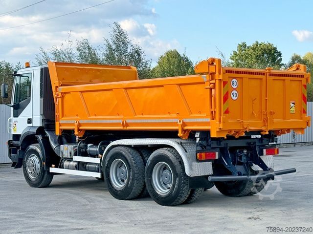 Tipper truck IVECO TRAKKER 380 * Kipper 5,25 m + BORDMATIC / 6x4