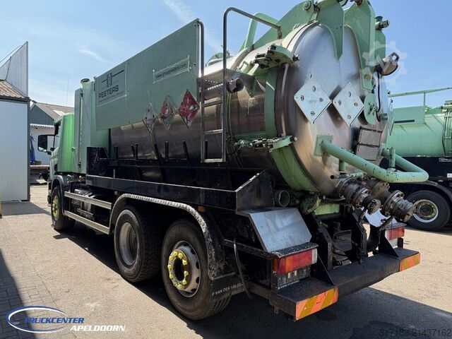 Vacuum truck Scania 94G - 260 RVS opbouw, ADR, Stuuras