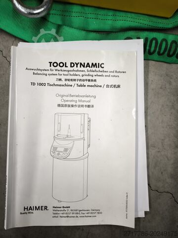 Auswuchtmaschine für Werkzeugaufnahmen HAIMER TD 1002