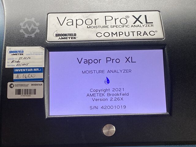 Feuchtemessgerät - Computrac Brookfield Ametek Vapor Pro XL