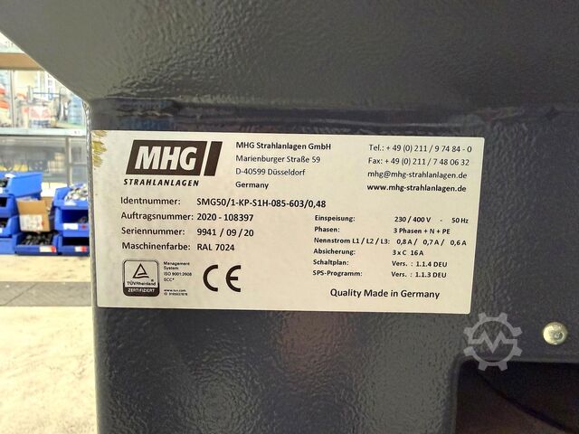 Sandblasting unit MHG SMG 50/1-KP-S1H-085-603/0,48